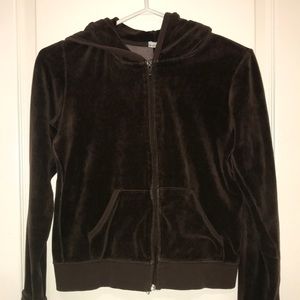 Le Chateau Brown Velour Track Suit